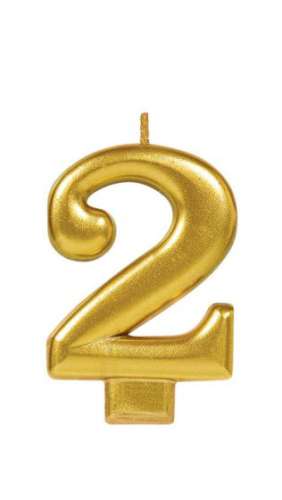 Metallic Gold Candle - No 2